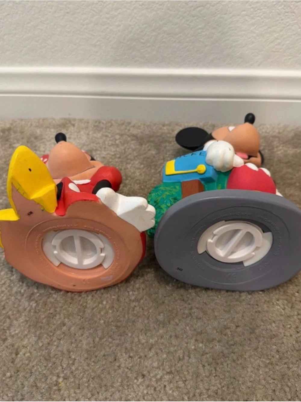 Disney Minnie & Mickey Figures - Red, Black, Yellow